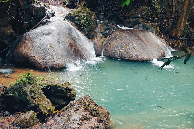 Kanchanaburi Tour: Erawan Waterfall and Death Railway - Entering Erawan Waterfall: swimming at the 7 tiers