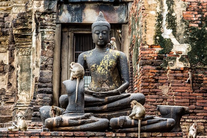 Lopburi Monkey Temple & Ayutthaya Old City Tour From Bangkok - Wat Mahathat: where tree roots meet major Ayutthaya symbolism
