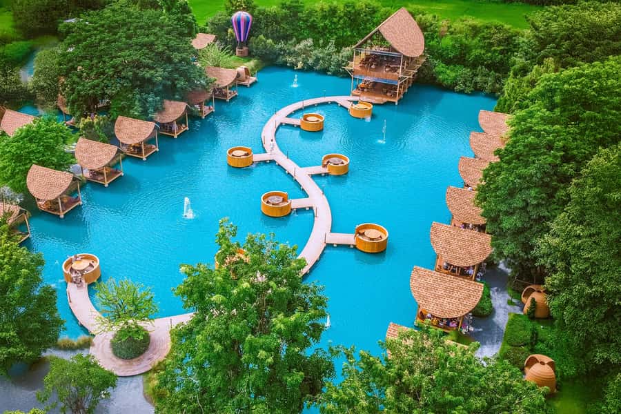 Most Selected Cheeky Cafes for IG Tour from Bangkok - Bubble in the Forest: the bubble seating moment