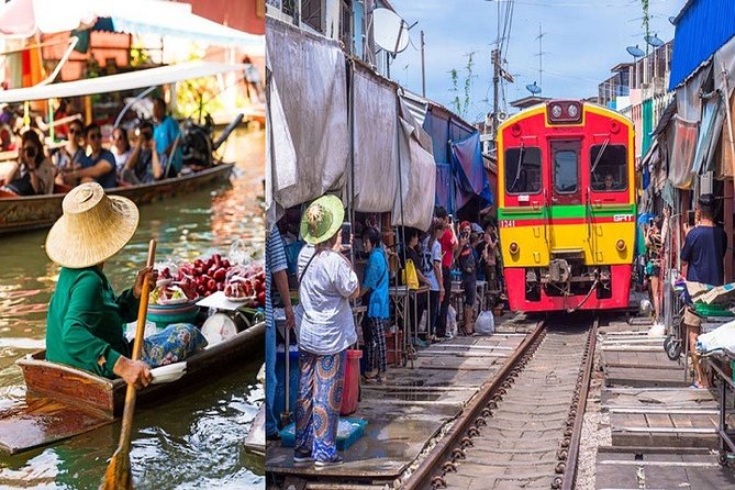 Private Amphawa & Maeklong Railway Market Day Tour with Fireflies - Amphawa Floating Market: Boat vendors, canal smells, and O-Liang on ice