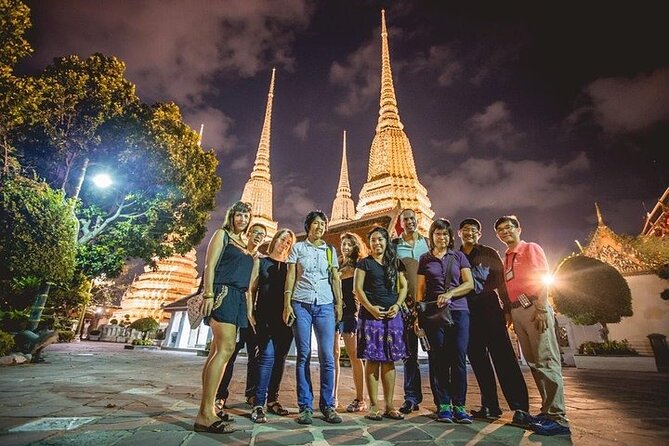 Private Bangkok Night City Tour by Tuk-Tuk with Thai Food - Street food breaks: Wongwian Yai snacks and Pak Khlong Talat at night