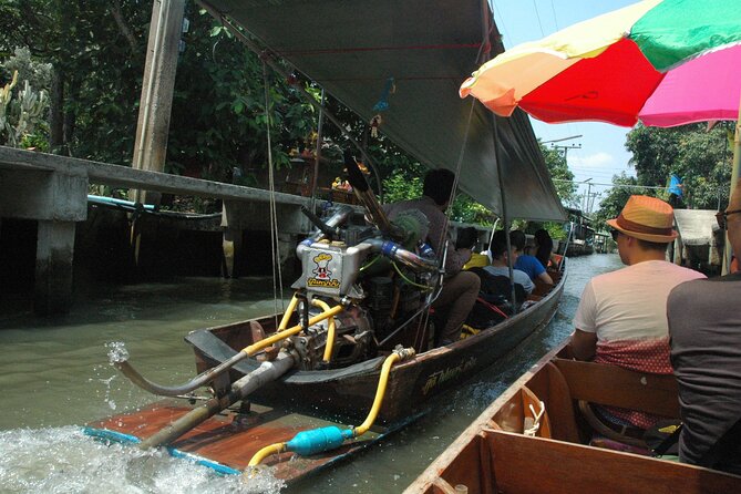 PRIVATE Floating Market + DRAGON Temple + DO like a Local - Wat Samphran Dragon Temple: pink cylinder meets a giant dragon
