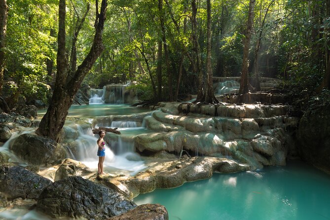 Private Kanchanaburi Erawan Waterfall&Thai-Burma Death Railway Tour from Bangkok - Erawan Waterfall: Swimming, Fish, and the Seven Tiers