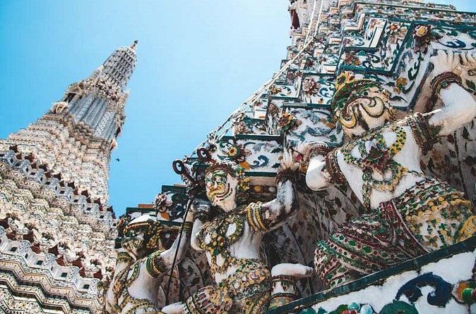 Private Tour: Half-day Bangkok Canals and Wat Arun - Wat Arun (Temple of the Dawn): the 79-meter porcelain prang in real scale