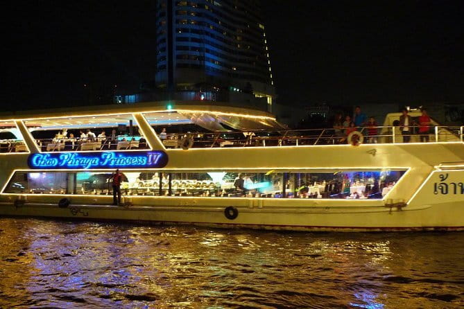 Scenic Bangkok Unicorn Dinner Cruise on Chao Phraya River - Rama VIII Bridge, Asiatique Riverfront, and Taksin Bridge for night photos
