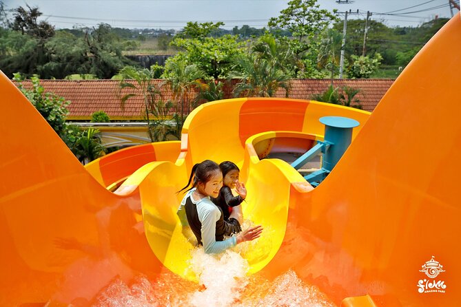 Siam Park Water and Theme Park Bangkok - Amusement Park side: roller coasters plus themed zones like Africa and Jurassic