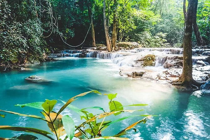 Small Group: Kanchanaburi Death Railway, Erawan Waterfall and Elephant - The Bridge over the River Kwai: a 1-hour walk that puts words in place