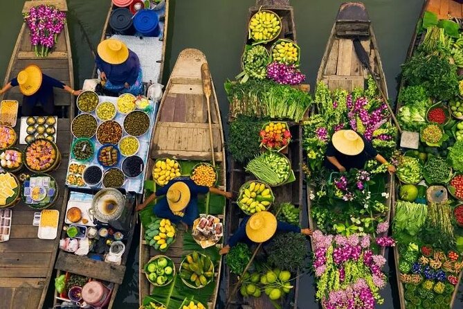Small Group Railway Market and Floating Market - Stop 1: Damnoen Saduak Floating Market by boat, with 2 hours to look