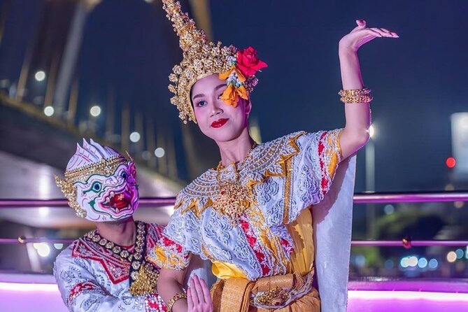 The Newest Luxury 5 Star Bangkok Chaophraya Dinner Cruise - Live Thai Dance, Live Music, and the Night Moves on Board