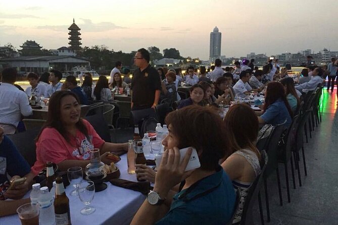 Twilight Dinner Cruise Along Chao Phraya River in Bangkok - Onboard dinner: Thai and international buffet with seafood