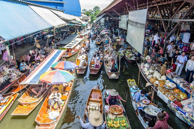Unique Bangkok Markets: Train Market & Floating Market Adventure - Morning Drive to Maeklong Railway Market and the Umbrella Pulldown