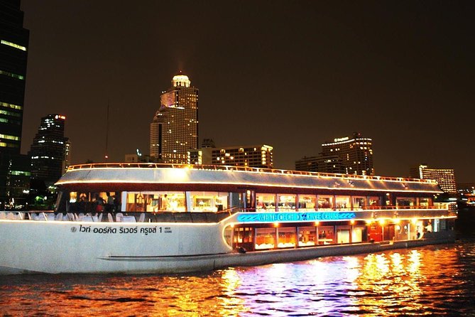 White Orchid Dinner Cruise at Bangkok with Pickup & Live Music - Entering The Cruise: River City Check-In and Pickup Timing