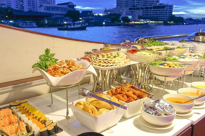 Wonderful Pearl: Bangkok's Dinner Night Cruise - Grand Palace and Wat Phra Kaew Views: Stunning Lights, Limited Angles
