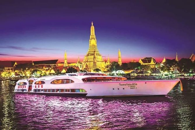 Wonderful Pearl Dinner Cruise - Bangkok from the Chao Phraya at 7:30 pm